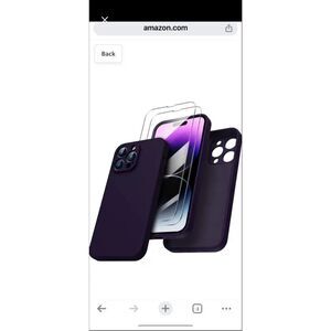 iPhone 14 Pro Max Case 6.7 Dark Purple Ornato NEW